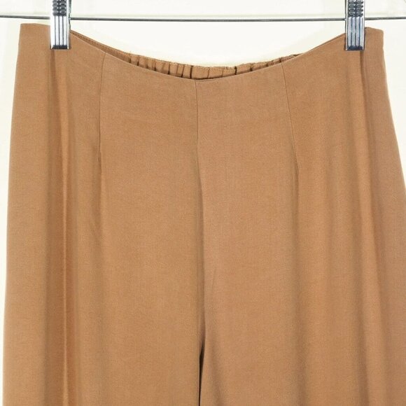 Monterey Bay Womens Pants Size 8 Wide Leg Chamise Feel Beige Side Zip - Picture 2 of 9